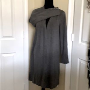 NWOT Talbots M gray cardigan/duster